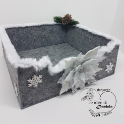 Portatovaglioli Natale Grigio