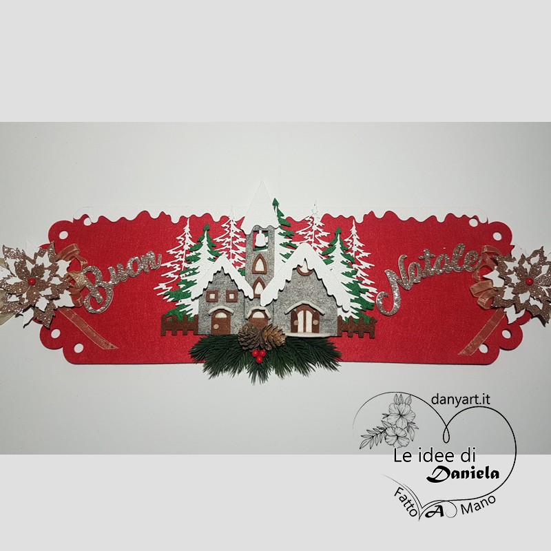 Appendiporta Orizzontale  Rosso Paesaggio Beige